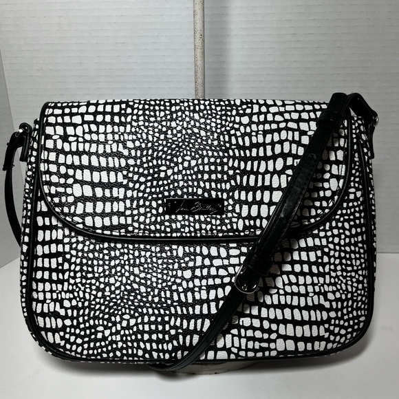 Vera Bradley Handbags - VERA BRADLEY Vegan Midnight Snakeskin Crossbody bag